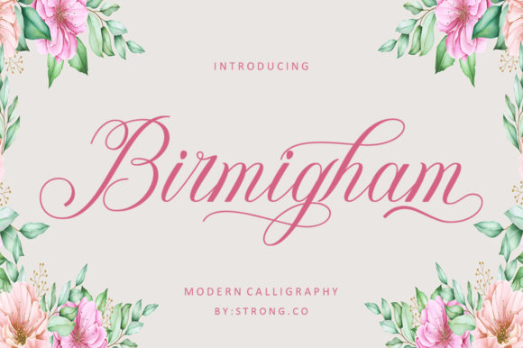 Birmigham: A Handwritten Typeface for Editorial Elegance