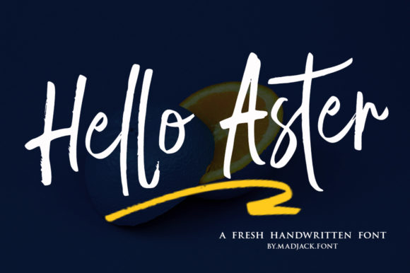 Hello Aster: A Handwritten Font for Heartfelt Editorial Design