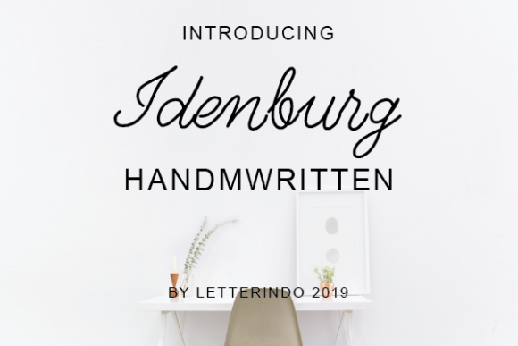 Idenburg: The Handwritten Typeface for Elegant Craft Designs
