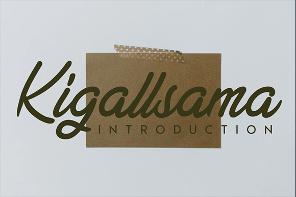 Kigallsama: A Handwritten Font for Editorial Elegance
