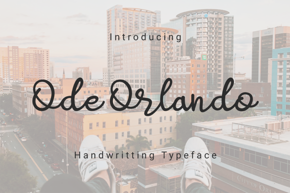 Ode Orlando: A Handwritten Font for Elegant Brand Identity