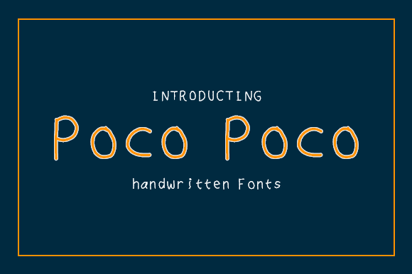 Poco Poco: The Quirky Handwritten Font for Playful Crafts
