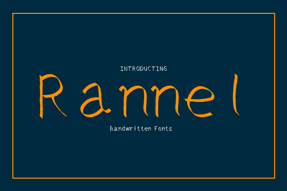 Rannel: A Handwritten Typeface for Modern Web Design