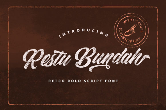 Restu Bundah: A Retro Script for Editorial Design