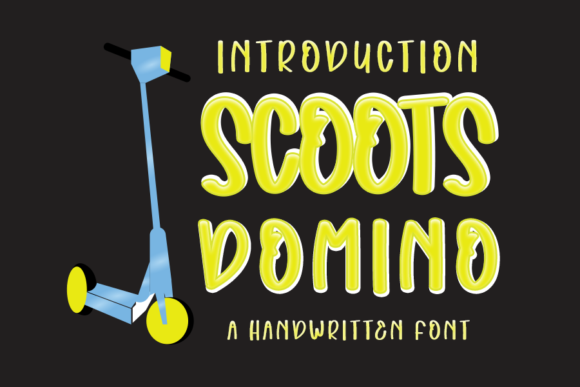 Scoots Domino: A Handwritten Font for Standout Craft Products
