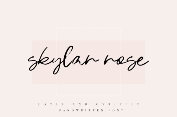 Skylar Rose: A Relaxed Handwritten Typeface for Authentic Branding