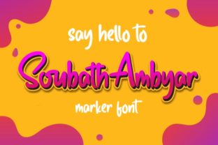 Soubath Ambyar: A Handwritten Font That Feels Like a Warm Welcome