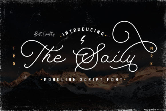 The Saily: A Modern Script Font for Editorial Elegance