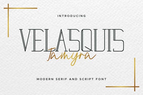 Velasquis Tamyra: A Modern Script Typeface for Editorial Design